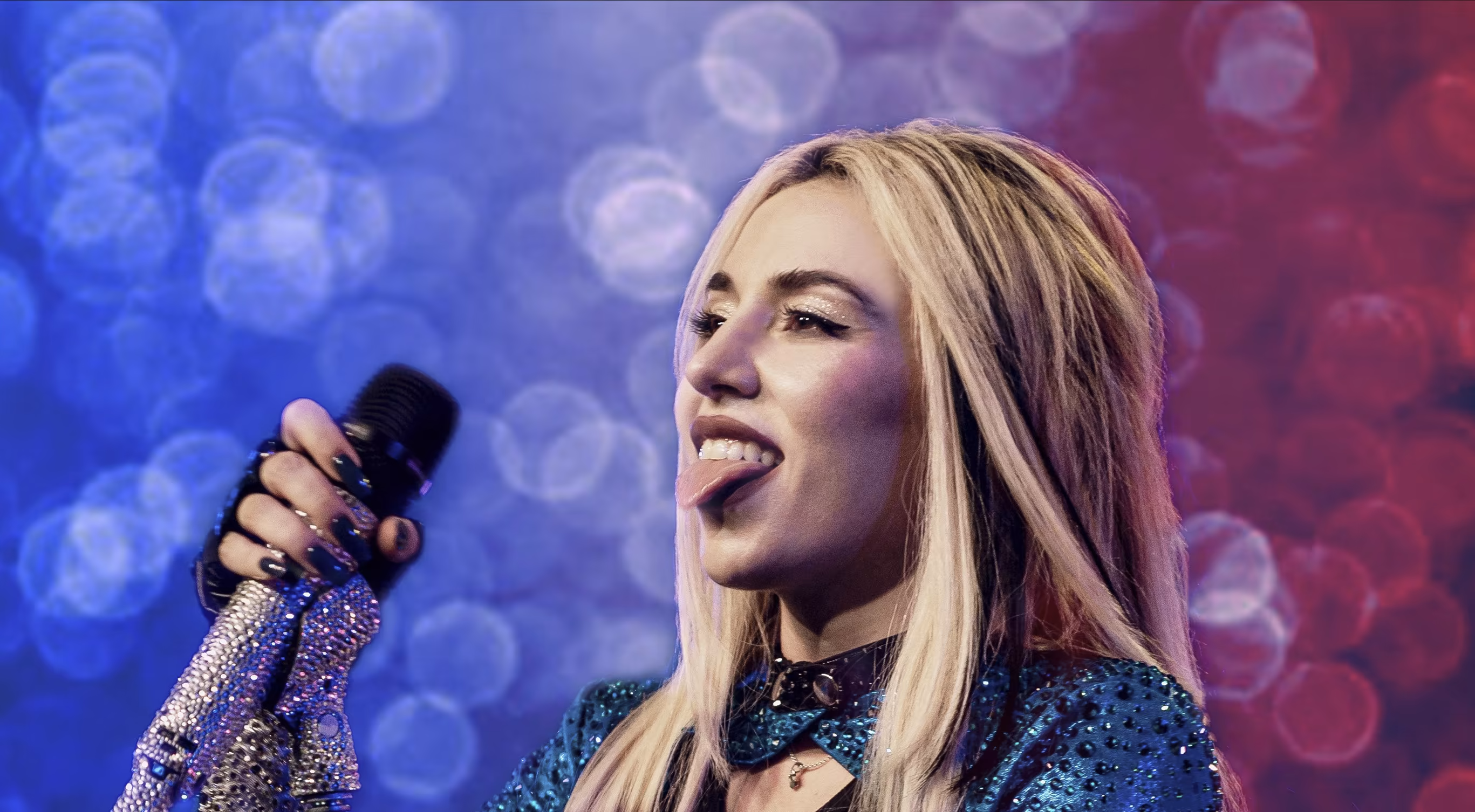 Crédit : Ava Max, Justin Higuchi, CC BY 2.0, via Wikimedia , recadré